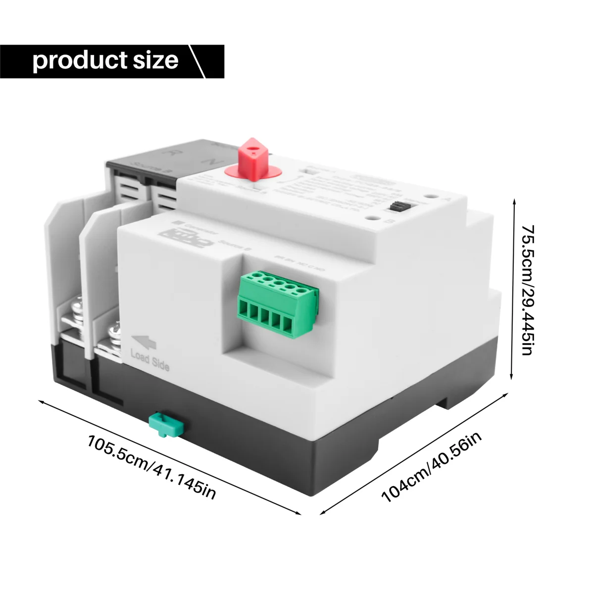 

TOMZN Din Rail 2P ATS автоматический переключатель двойного питания, электрические переключатели непрерывного питания 63 А