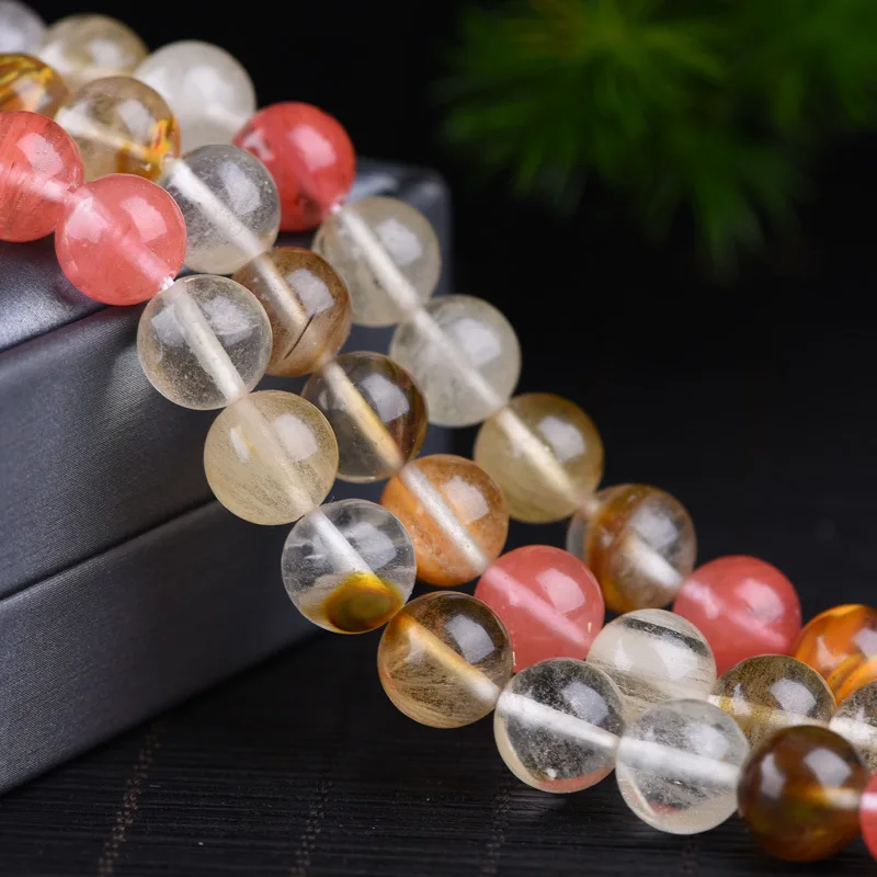 Cherry Quartz Amethyst Stone Beads DIY Bracelet Necklace Accessories Natural Stone Handmade Jade Beads Bulk Wholesale