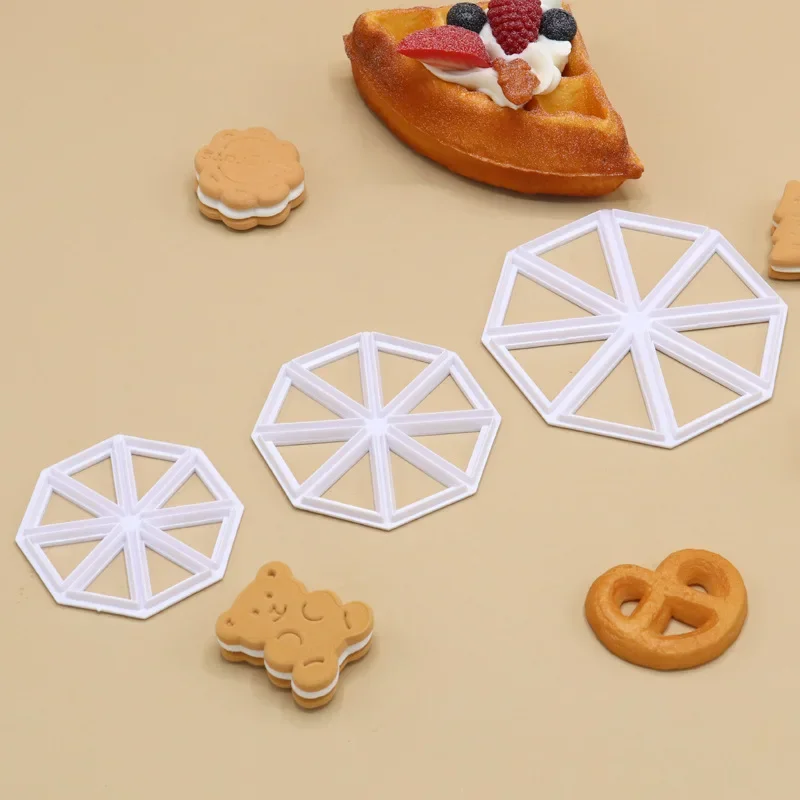 Fondant Cake Mold Cookie Cutter Biscuits Baking Tools 3Pcs