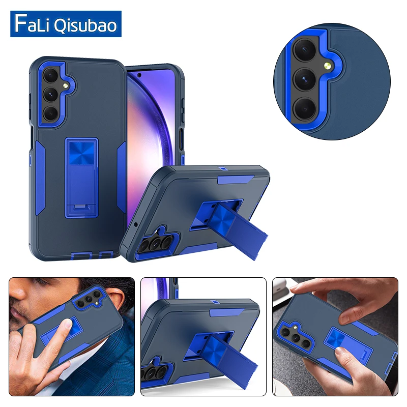 Per Samsung Galaxy S24Ultra S23Ultra S22Ultra S23Fe A54 A34 Antiurto Resistente Antigraffio Robusto Cavalletto Protettivo Cove