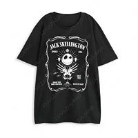 Disney The Nightmare Before Christmas Jack Skellington Short Sleeve Long Leg Pyjamas Set Men Women Hot Sale Faddish Casual Set 2