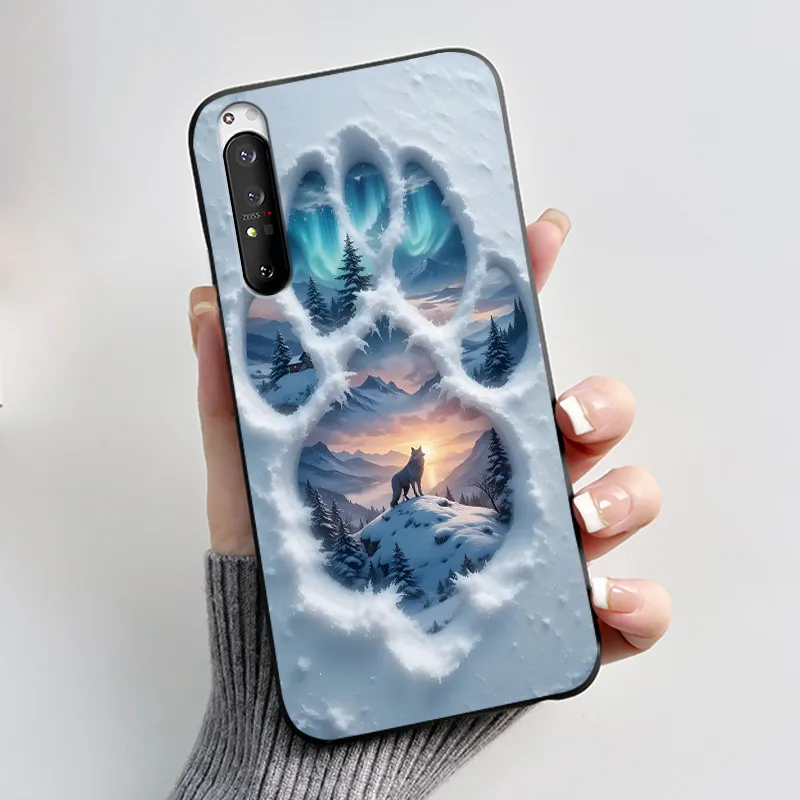 Luxury Cute Cat & Love Rabbit Black Silicone Soft Phone Case