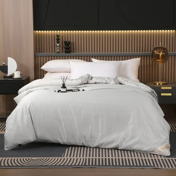 Natural Mulberry Silk Comforter Luxury Summer Winter Bedding Filling Single Double Size Cotton Hotel Blanket Quilt Couple Duvet