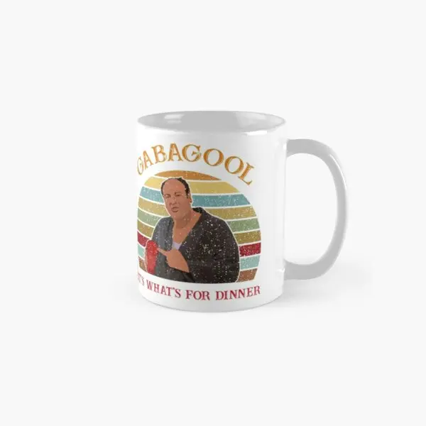 

Gabagool It Is What Is For Dinner Classic Mug Image Tea Design Simple Handle Round Gifts Printed Cup Drinkware Picture Photo