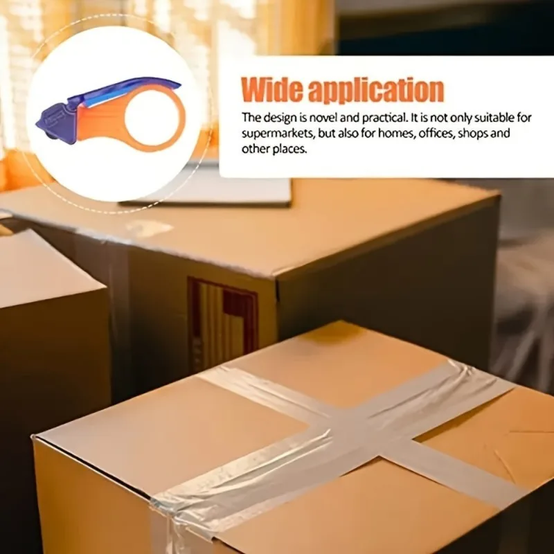 Ergonomic Portable Tape Dispenser & Cutter with Built-In Precision Blade