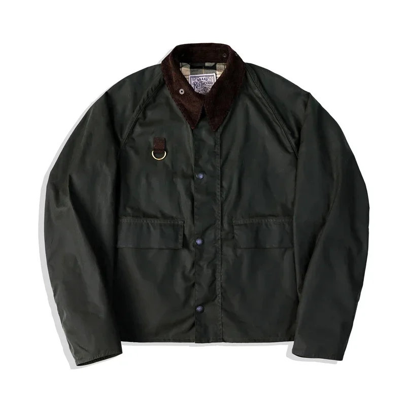 Red Tornado Spey Waxed Cotton Jacket Retro Inspired Fly Fishing Outerwear Boxy Fit 5