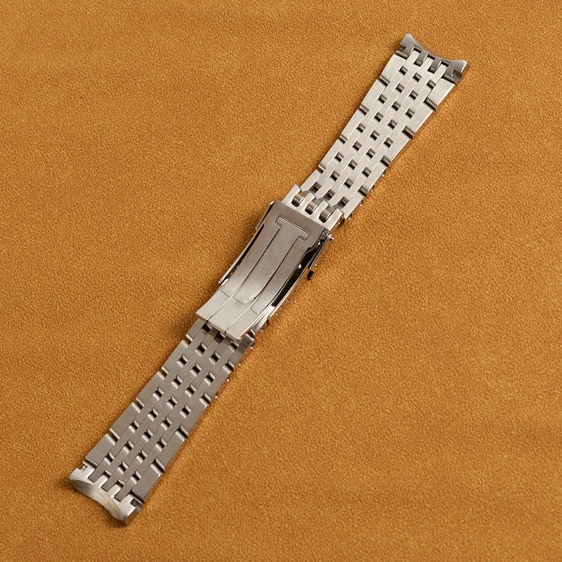 22mm 24mm Silver Stainless Steel Watch Bracelet For Breitling Strap Band For AVENGER NAVITIMER Watchband
