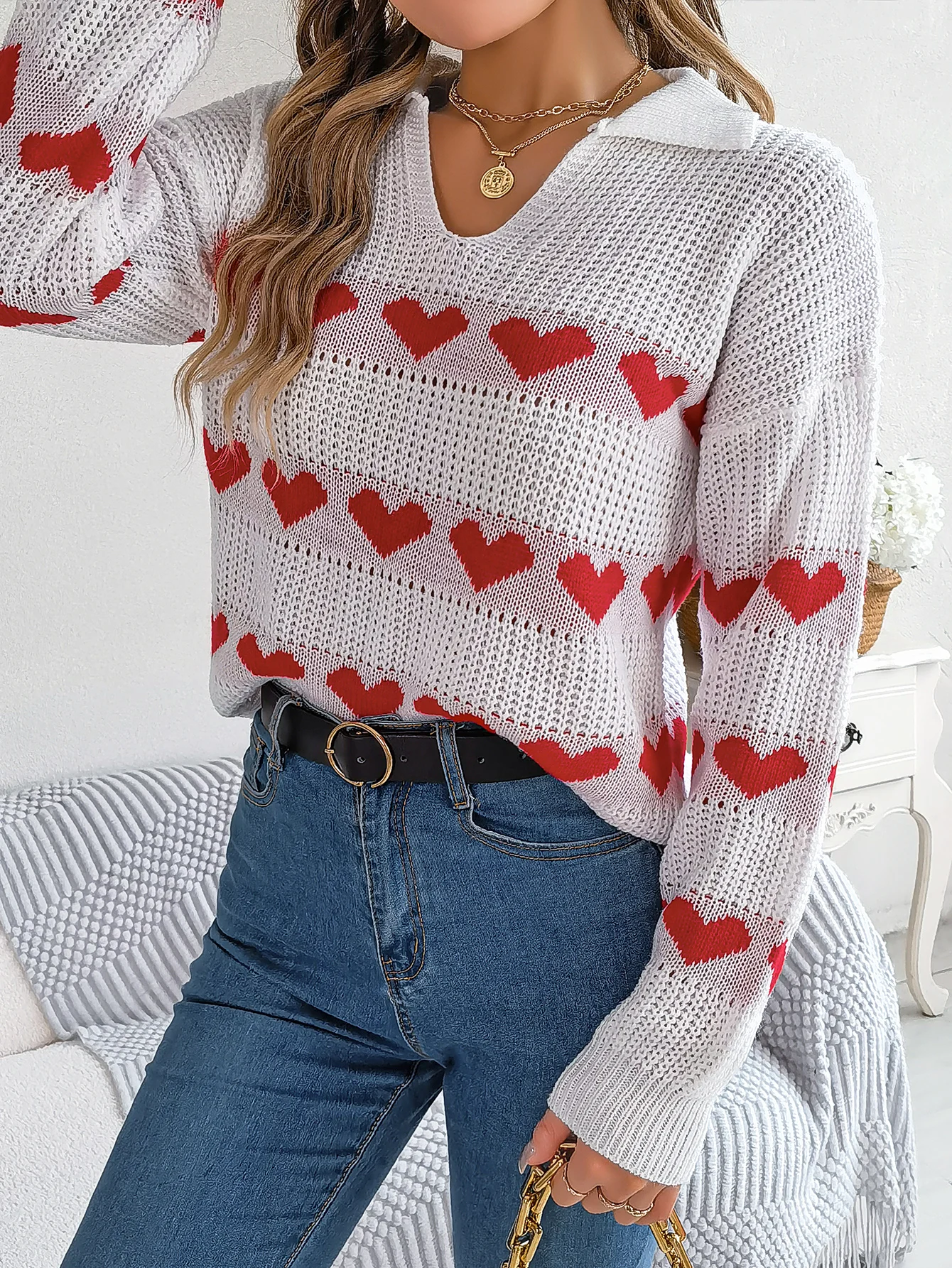 Women Autumn Winter Knitted Sweater