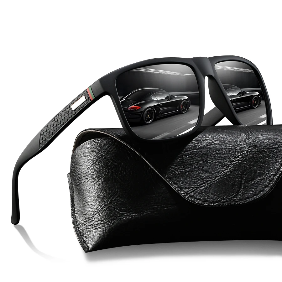 Lunettes carrées classiques fashion homme femme - Légeres, colorées pour conduite, pêche et outdoor