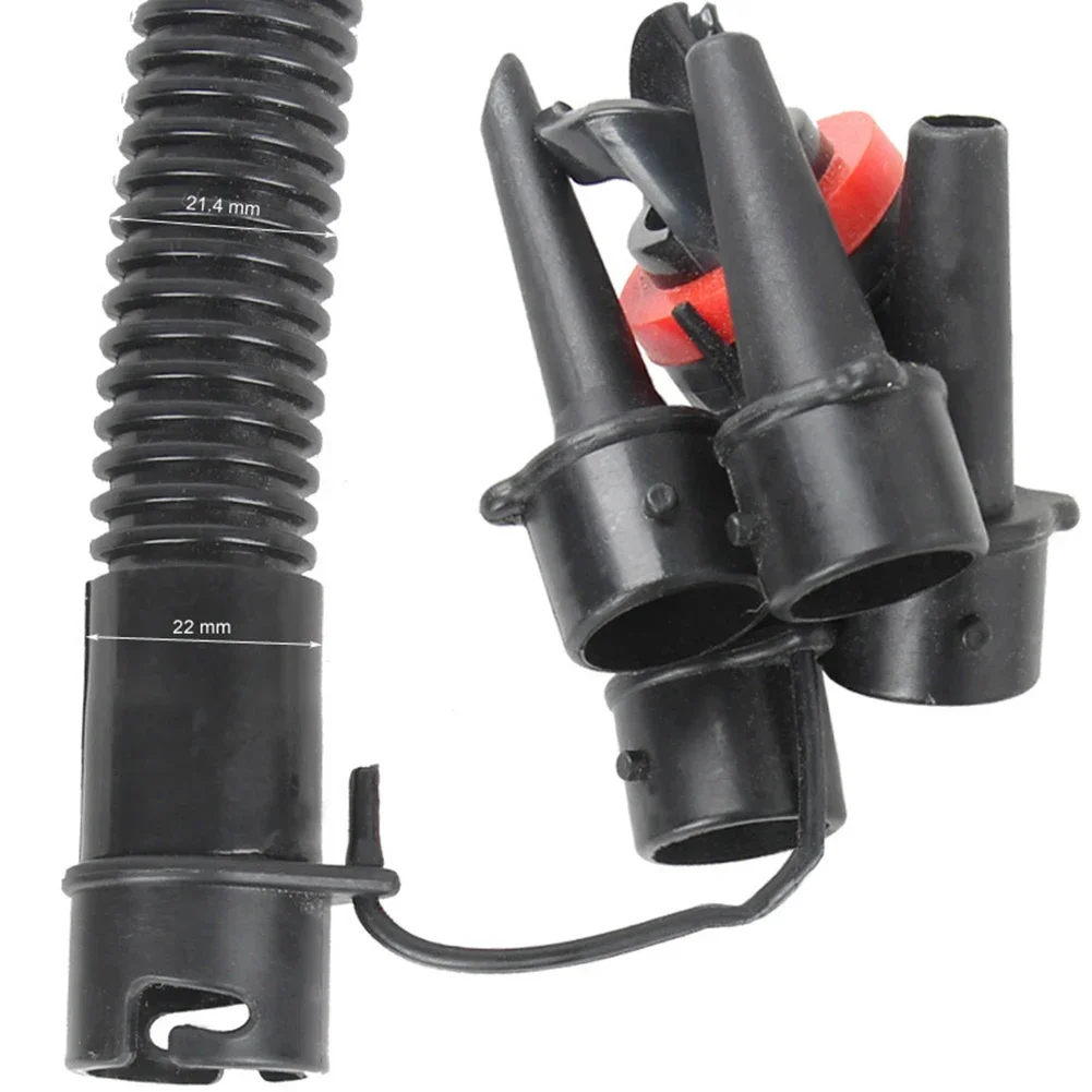 Air Pump Hose And Connector Set 1.2m 5 Nozzle Sizes Inflatable Tube Hand Pump For Kayak Paddle Board SUPs Surfboard air pump adapter