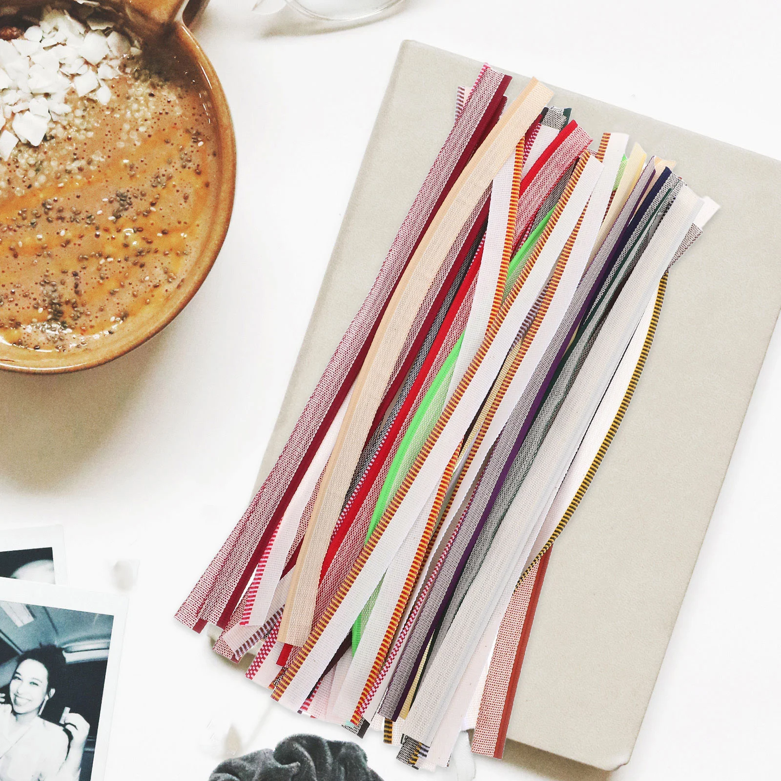 52 Pcs Book Binding Supplies Cloth Kits Bookbinding DIY Headbands Materials Board for