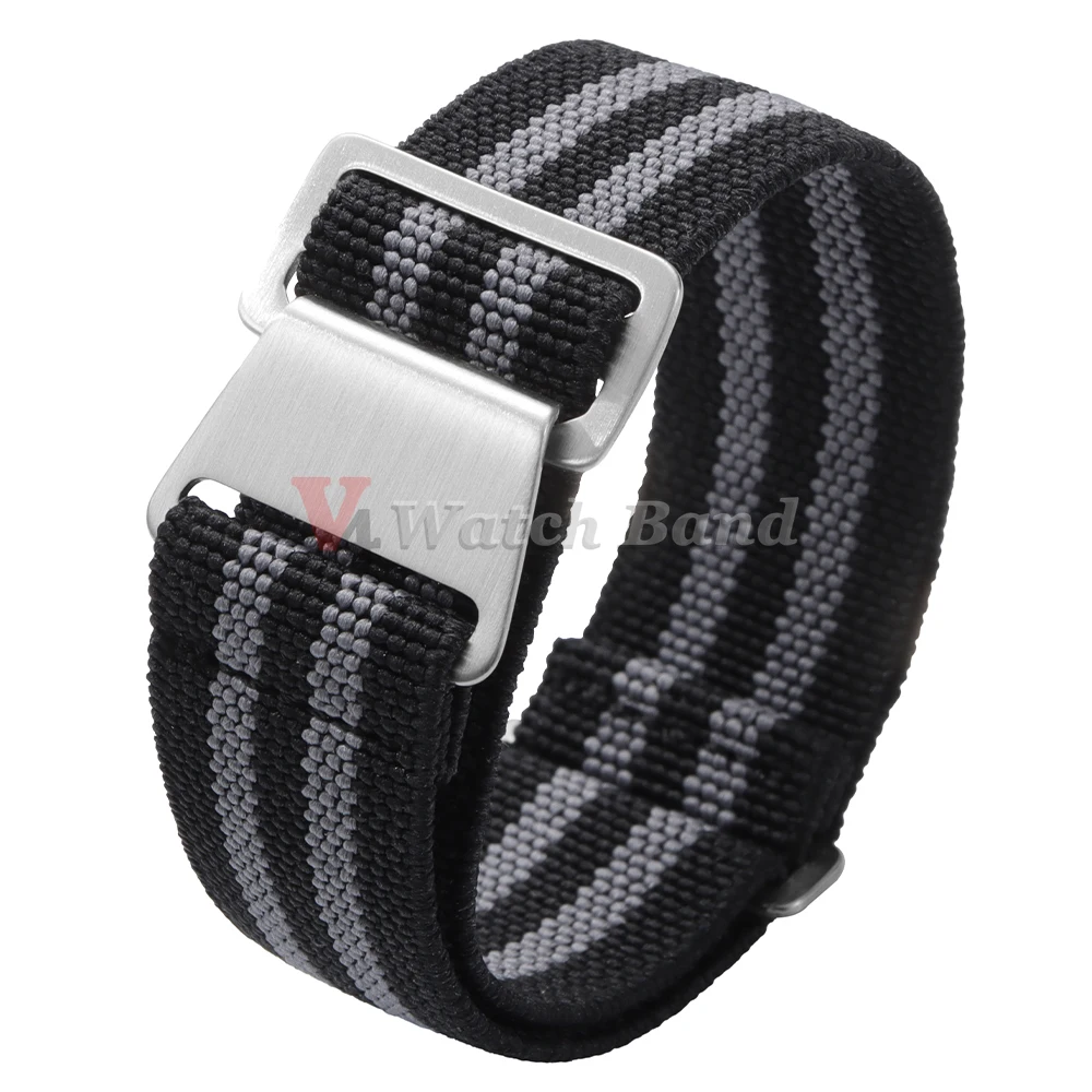 Versatile Elastic Nylon Watch Strap - Durable Fabric Wristband