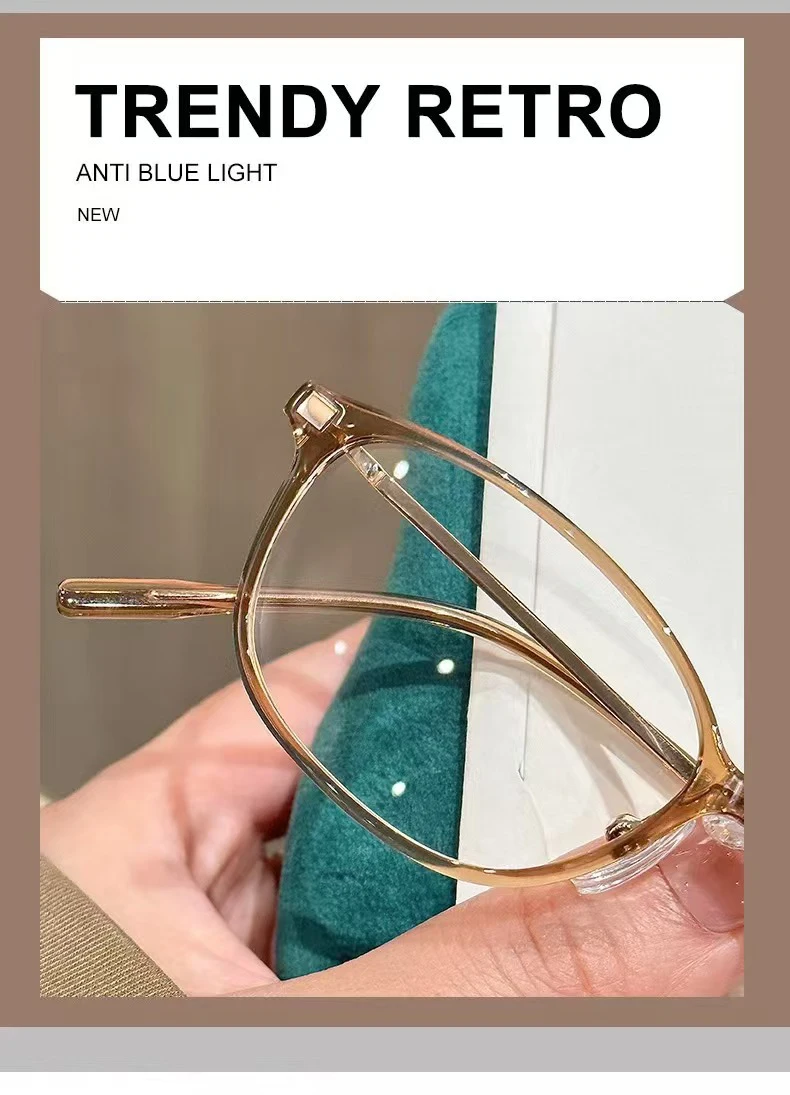 Mode Kleine Rahmen Lesebrille Für frauen High-end Ultra-licht High-definition Ältere Anti-blaues Licht Gläser JH5022 – Detail 3