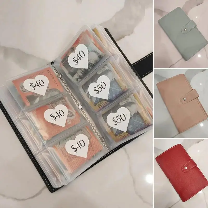 현금 봉투가 있는 돈 절약 바인더, $5,000 돈 절약 챌린지, 재미있는 방법, 96 봉투 저축 도서 