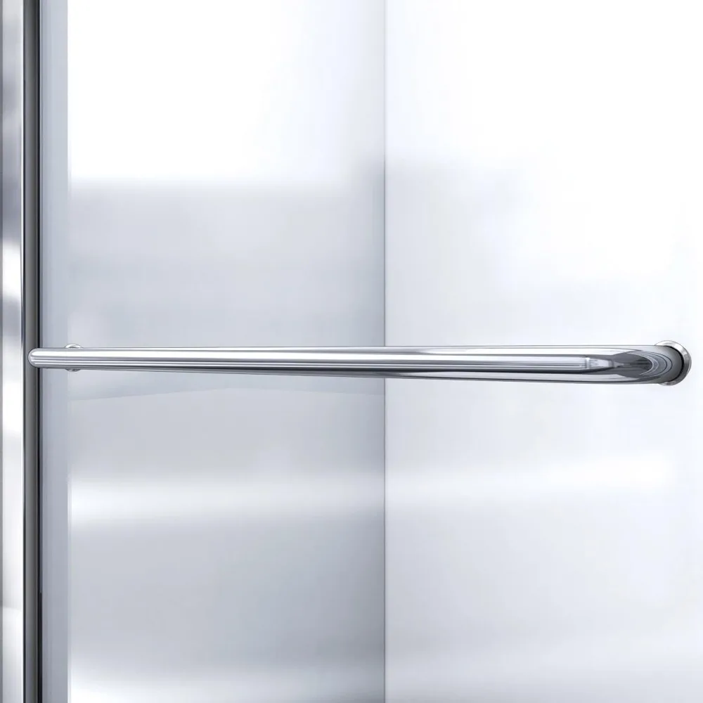 Semi-Frameless Sliding Shower Door, Clear Glass in Chrome Product Dimensions ‎1 x 54 x 72 inches 105.82 Pounds 5