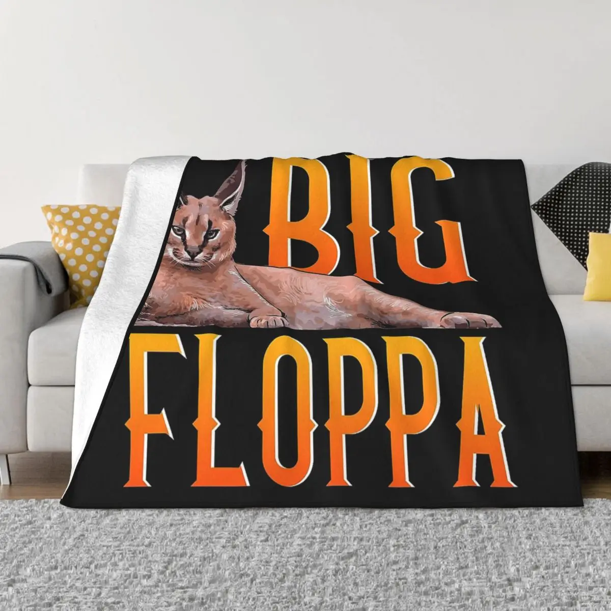 Big Floppa Floral Funny memes Throw Blanket for Sale by OKAOTA