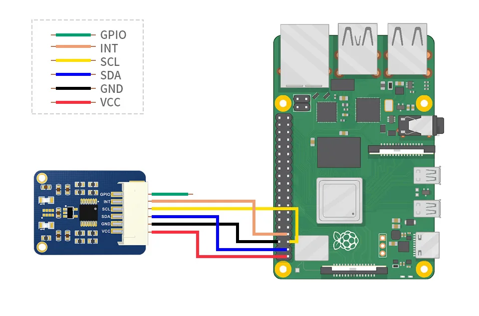Rpi I2C AS7341 스펙트럼 컬러 가시광선 스펙트럼 센서 모듈 (라즈베리 파이 제로 2 W 3 3B 4B 4 5 아두이노 STM32 분광계용)