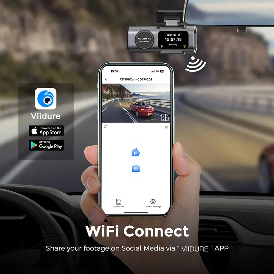 ڵ  ī޶ GPS ƮĿ,  ڴ ķ, 24 ð  , 4K, , UHD, 3840x2160P,  DVR