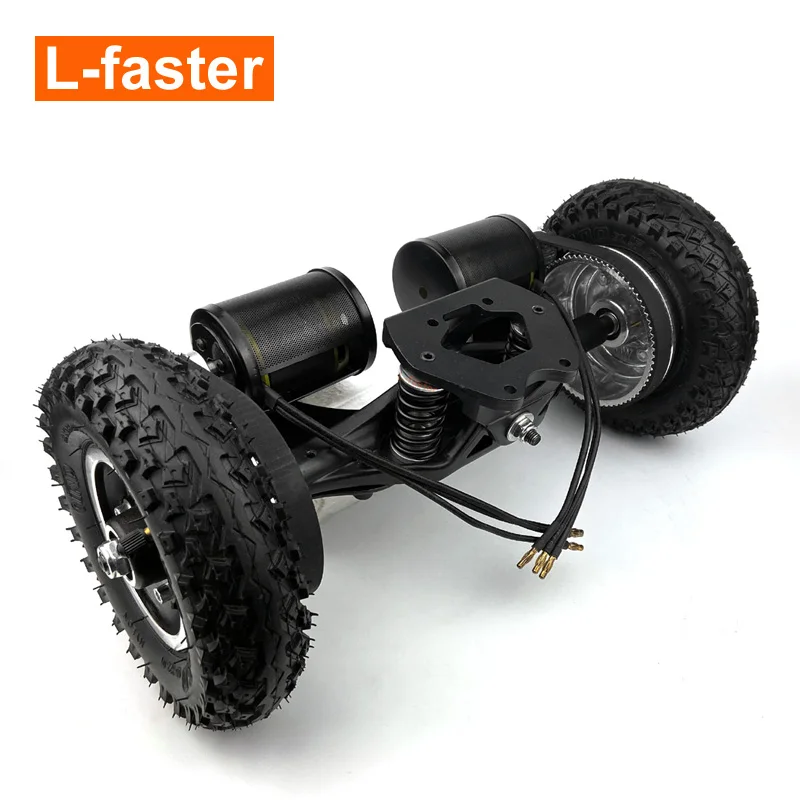 Electric Off Road Skateboard Belt Drive Truck 8 Inch Wheel Mountains Board 11-Inch Frame Electrical All Terrain Longboard