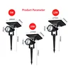 Solar Powered Spotlight Angle Adjustable Solar Led Light Outdoor Wall Light Waterproof Solar Lamp Garden Decoration Solar Light 4