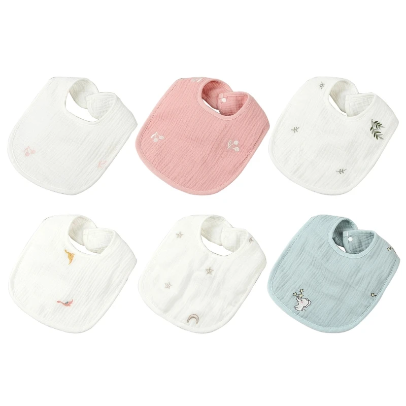 

Q0KB Nursing Towel for Newborn Toddlers Boys Girls Cotton Gauze Wiping Saliva Towel