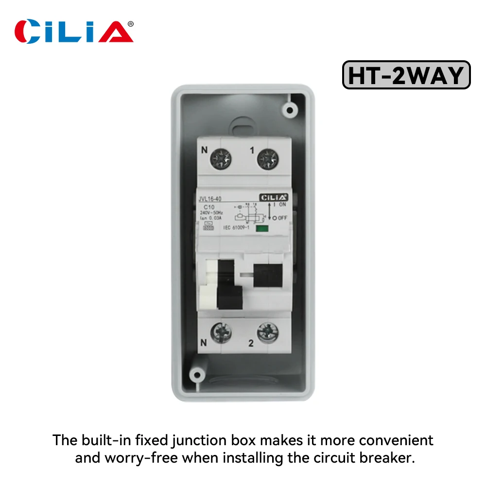 CILIA Compact Surface-Mounted Distribution Protection Box with Circuit Breaker
