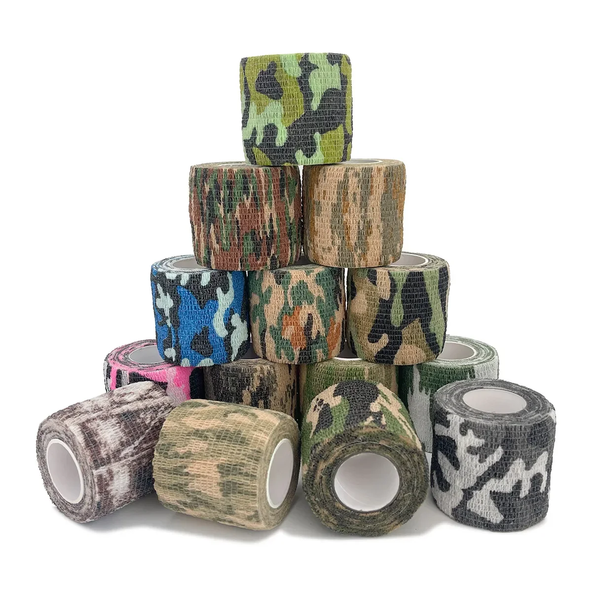 6/10/15 Stück 4,8 m Militärband für den Außenbereich, Jagd, Tarnung, unsichtbares Klebeband, langlebige elastische Bandage – Detail 1