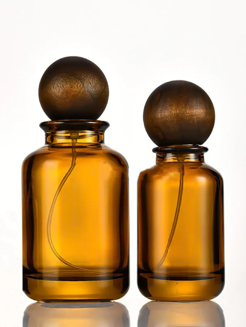 10pcs 30/ 50/100ml Brown Glass Perfume Bottle Empty Spray Bottle