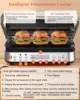 Press Grill Sandwich Maker with Removable Plates, 6 in 1 Indoor Grill & Griddle with Meat Thermometer 4