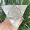 10CM Natural Clear Crystal Merkaba Pendulum Crystal Stones Merkaba Stars Energy Minerals Jewelry Healing Decoration 5