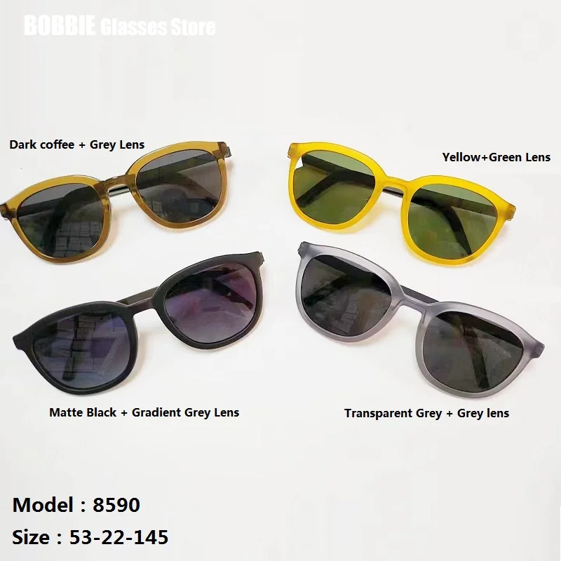 

Denmark Round Sunglasse Polarized Men Sun Glasses Eyeglasses Women Vintage Rectangular UV400 Acetate Frame Optical Color Lens