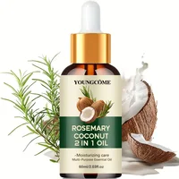 Huile essentielle de romarin et d'huile de noix de coco pour améliorer la perte de cheveux et nourrir, renforcer les racines des cheveux, traitement du cuir chevelu, soins capillaires 1