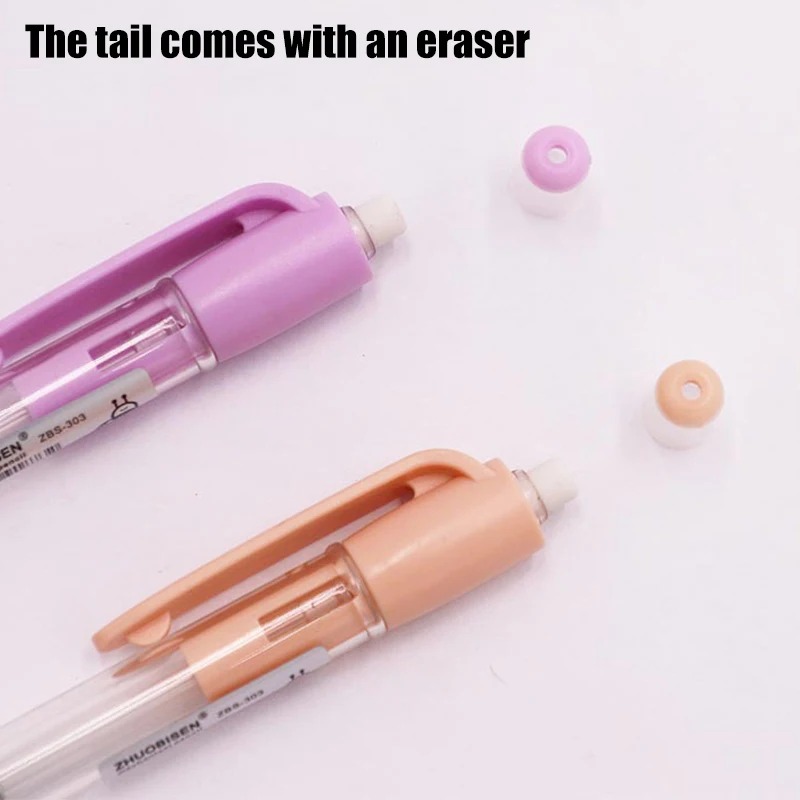 Kawaii Shake Mechanical Pencil with Eraser 0.5 0.7mm HB Lead Core School Office Sketching Painting Writing Stationery Supplies 6