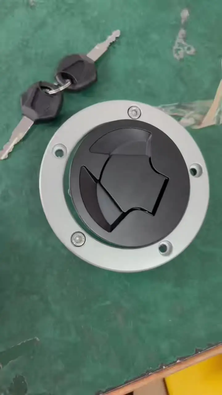 ZX6R ZX10R Motorcycle Fuel Gas Tank Cap Cover with Key For