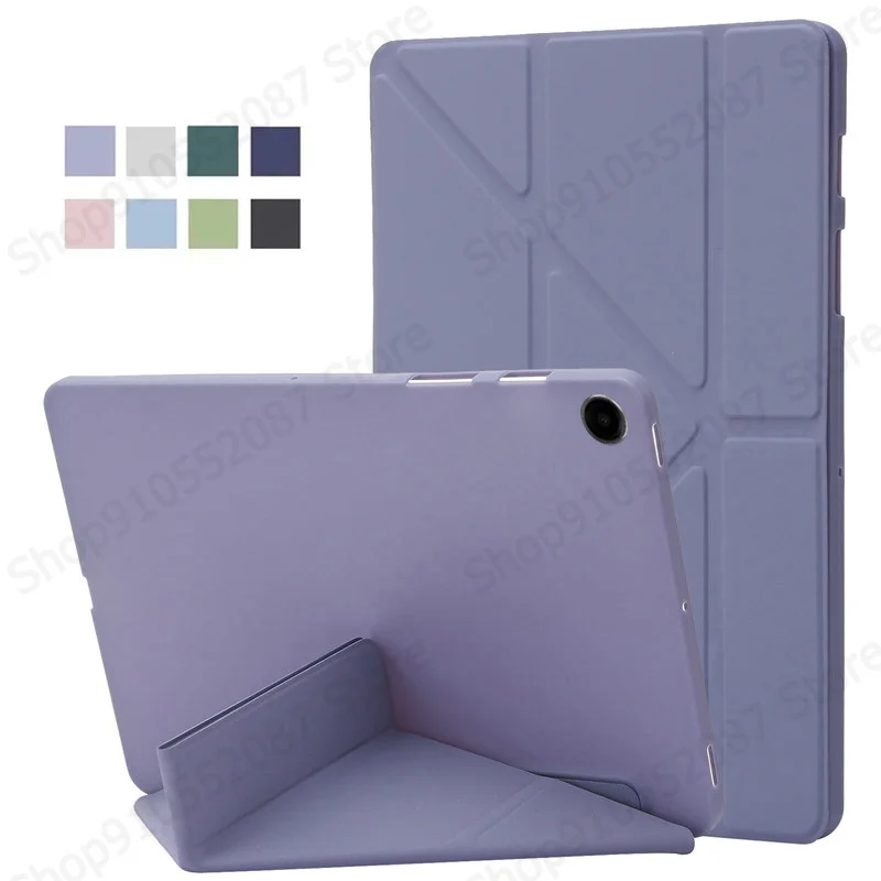 Premium Y-Fold Soft Silicone Stand Case, 10.1 Inch Tablet Cover