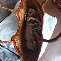 Handbags Women's Genuine Leather Shoulder Bag Weaving Casual Shopping Bag Vintage Big Tote Purse Cowhide Cross Hand Bags Lady - Image 4