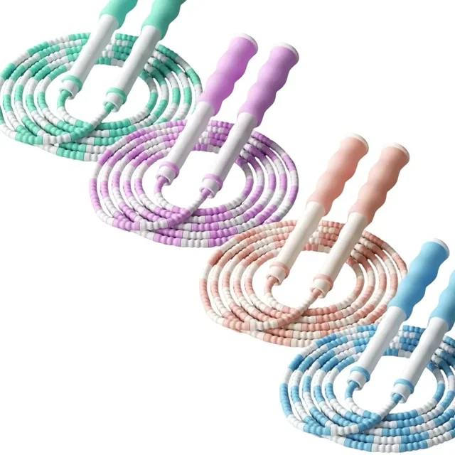 2.8M Skill Jumping Bamboo Jump Rope PVC Beginners Adult Children Soft Beaded No Tangle Segmented Fitness Jump Rope 2.8M Skill Jumping Bamboo Jump Rope PVC Beginners Adult Children Soft Beaded No Tangle Segmented Fitness Jump Rope