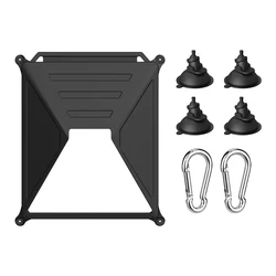 Silicone Protective Case for Starlink Mini Dish - Black, Anti - Reflection (Black)