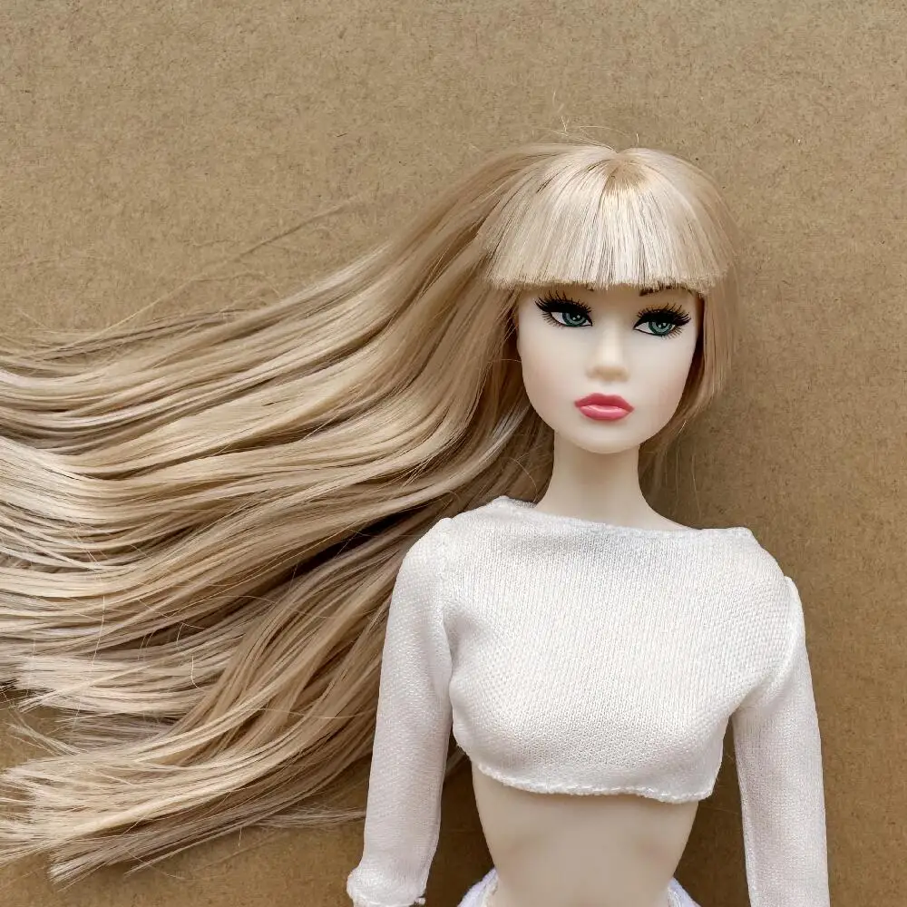 1/6 Scale Fashion PP Doll Figures With Bang Movable Joints Solid Collectible Doll For Kids And Collectors