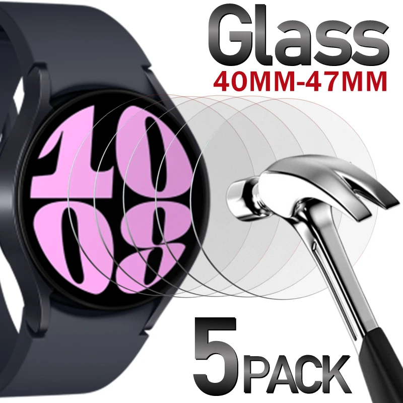 

Tempered Glass Protective Film For Galaxy Watch Active 2 3 4 Classic 5 Pro Screen Protector for Samsung Gear S2 S3 Frontier 40mm