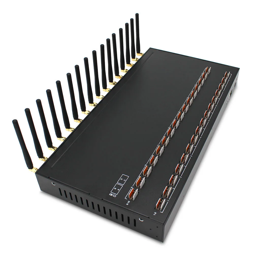 

Skyline 2g/3g/4g Voip gateway Gsm Box 16-64 Goip Gateway 16 Port For Reducing Sim Block