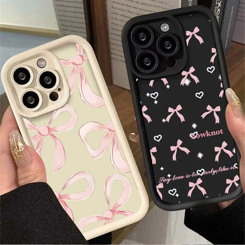 Chic Pink Bow Smartphone Case Cover