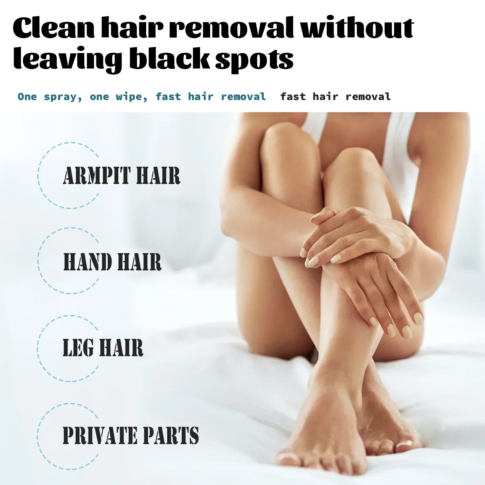 Permanent Hair Removal Spray Painless Hair Remover for Ladies Armpit Legs Arms Hair Growth Inhibitor Depilatory Body Cream Care 6