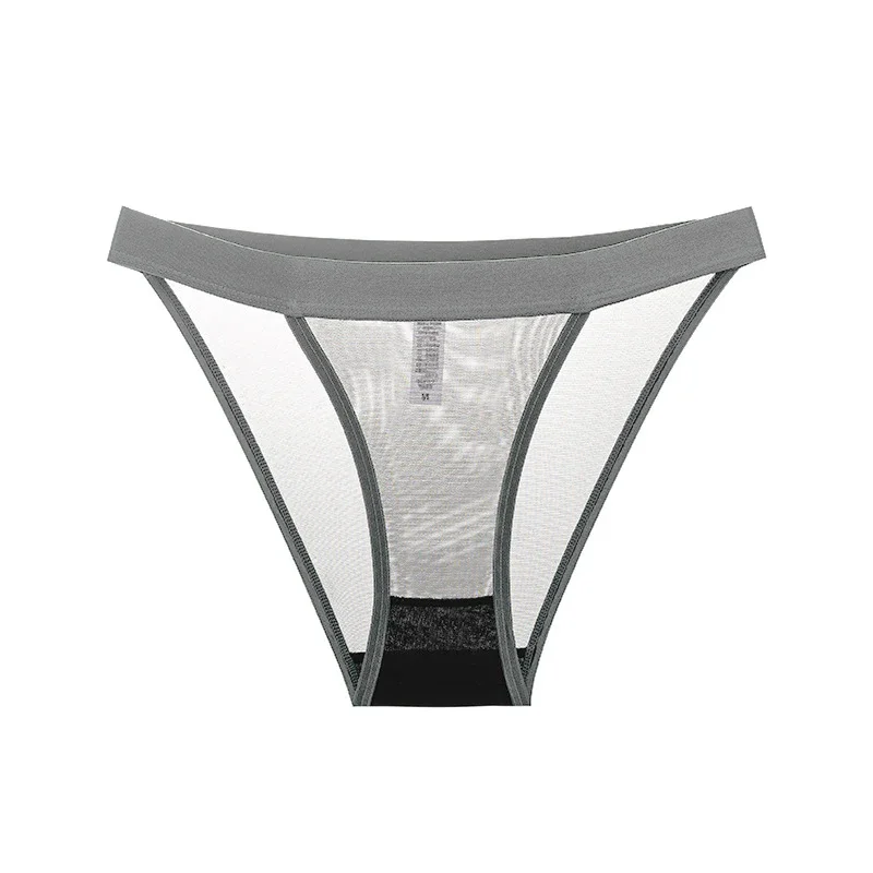 Women's Panties Transparent Silk Belt T-back Woman Underwear See-Through Low Waist Briefs Female Lingerie Temptation