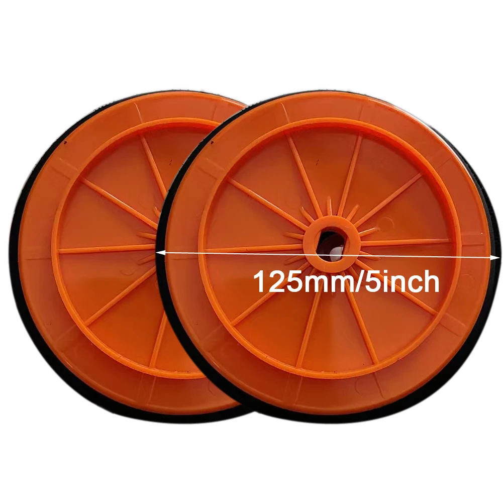 2er-Pack Pufferpads, 15,2 cm große Polier-Trägerplatten, kompatibel mit den meisten kabellosen Pufferpolierern, Gelb und Schwarz