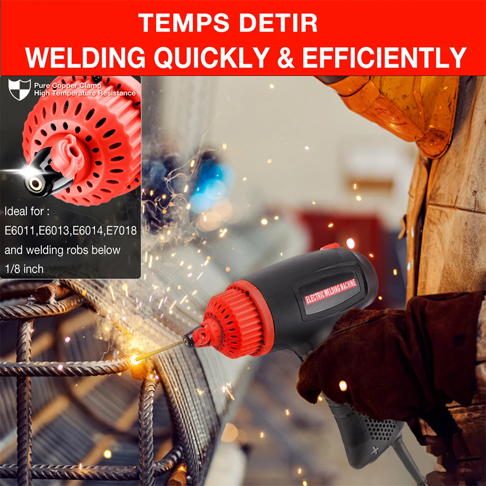 2500W Household Arc Welding Machine 110V/220V Portable Small Electric Welding Machine Automatic Digital Intelligent Welding Tool 6