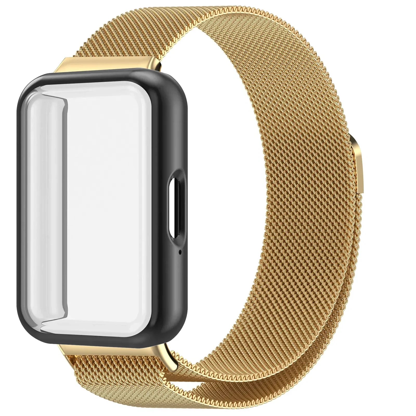 Milanese Loop Strap with Magnetic Wristband and Screen Protector Cover