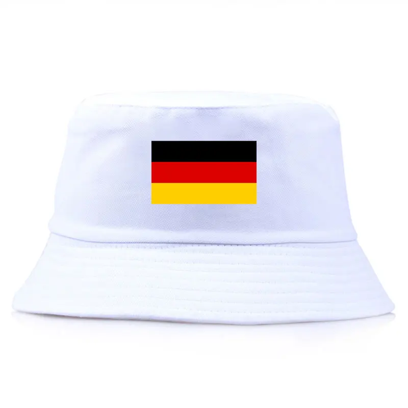 

Summer Germany National Flag Bucket Hat for Women Man Casual Outdoor Fisherman Cap Unisex Solid Colors Sun Protection Panama Hat