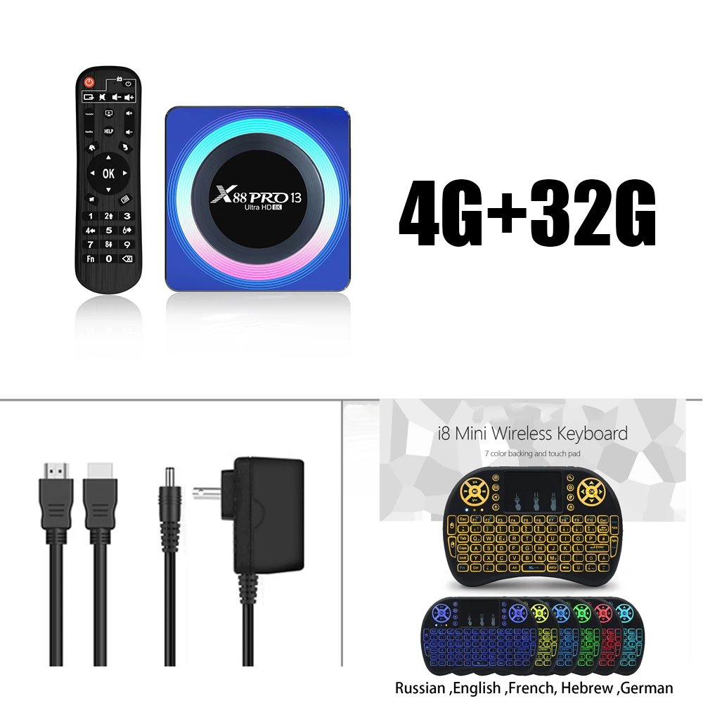 Android TV Box 13.0 2023 4GB RAM 128GB Compatible con 8K TV Box