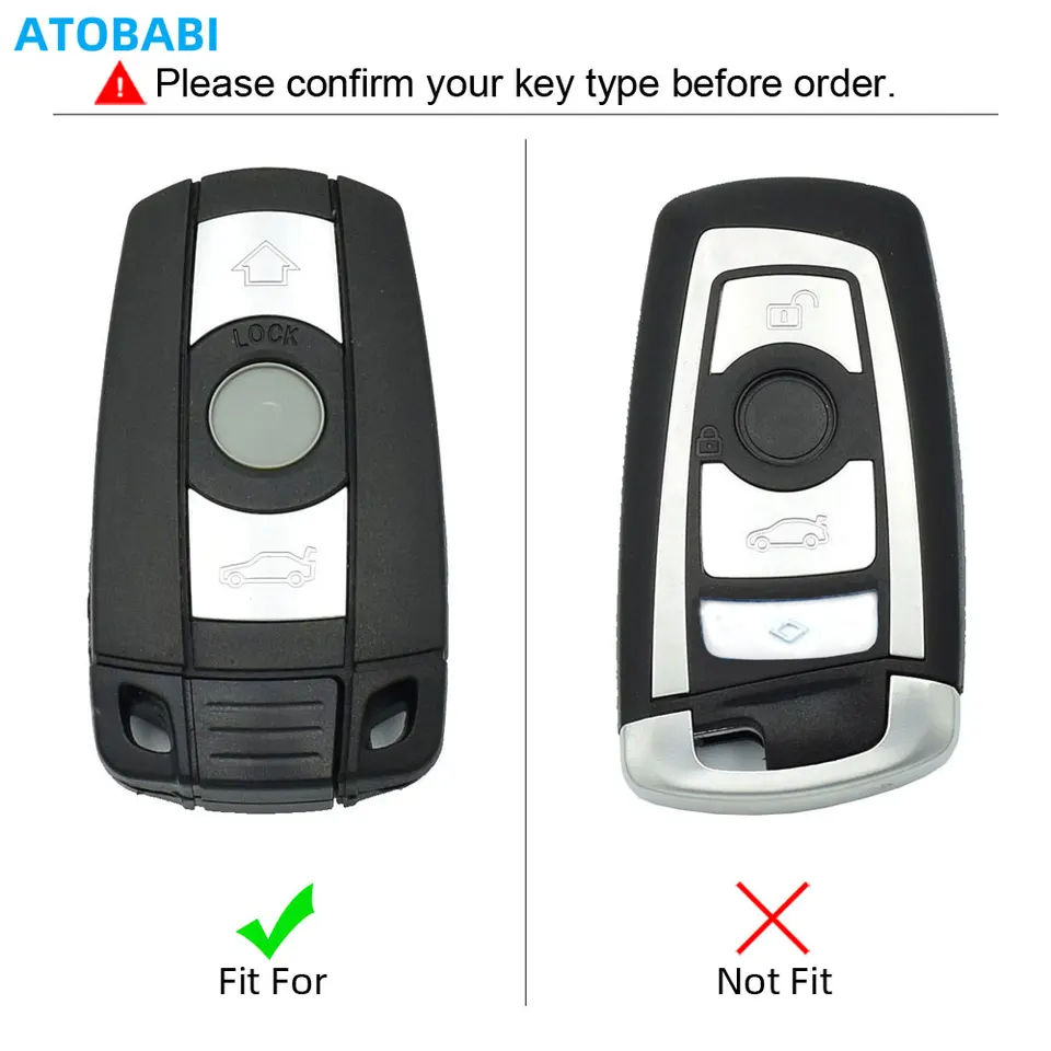 BMW Sleutel Etui Leder Passend Voor BMW E81, E82, E87 E88, E90, E91, E92, E93, E84, E83, E70 En E71